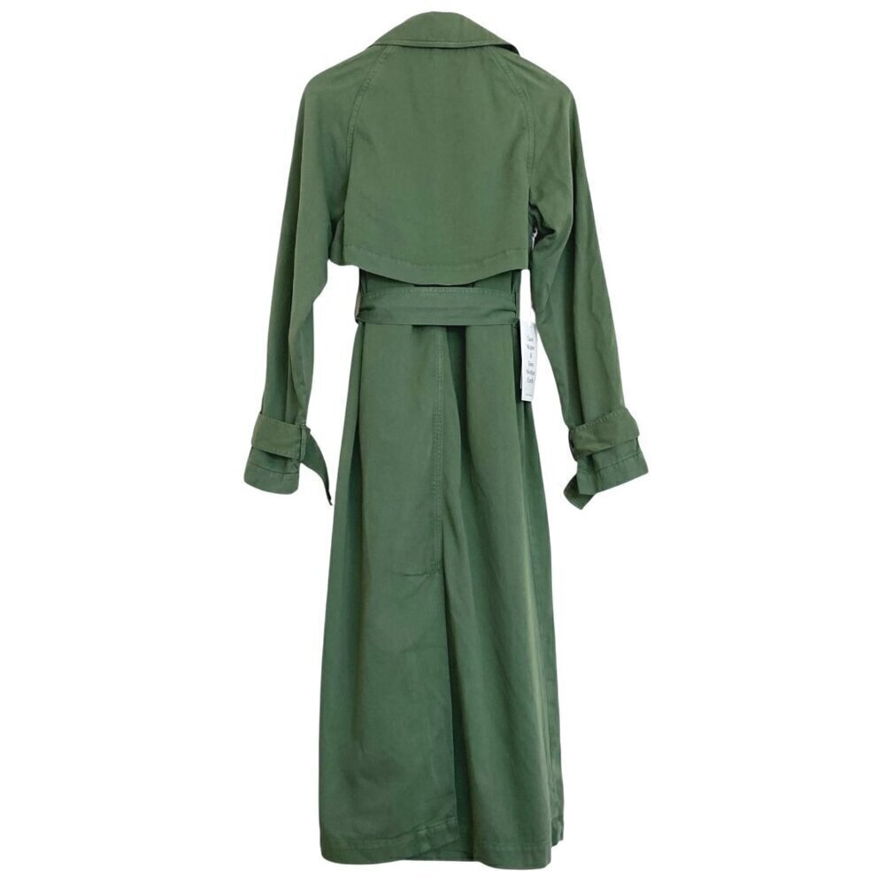 FREE PEOPLE x BOYISH Maxwell Trench Coat S Green - Picture 10 of 16